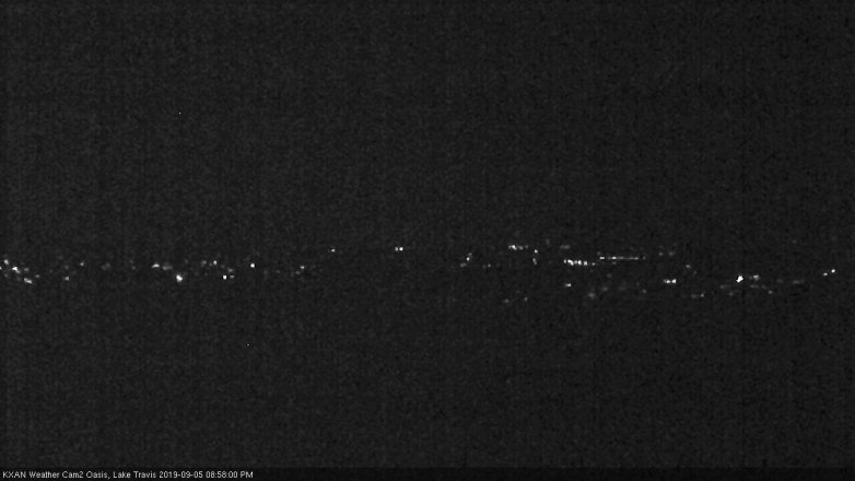 Lake Travis webcam, September 5, 2019 8:00 PM CT