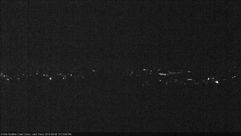 Lake Travis webcam, September 5, 2019 9:15 PM CT