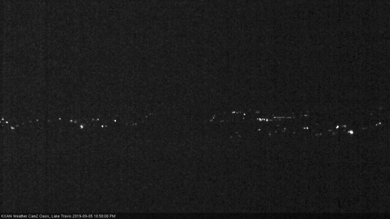Lake Travis webcam, September 5, 2019 10:00 PM CT