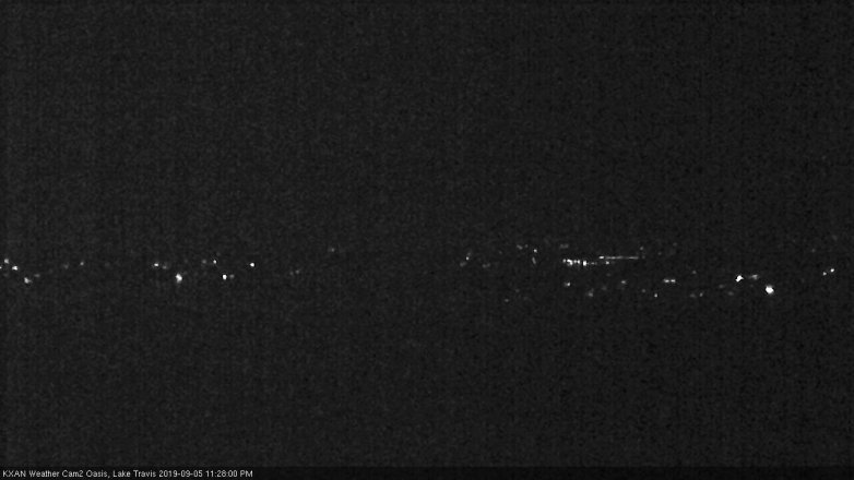 Lake Travis webcam, September 5, 2019 10:30 PM CT