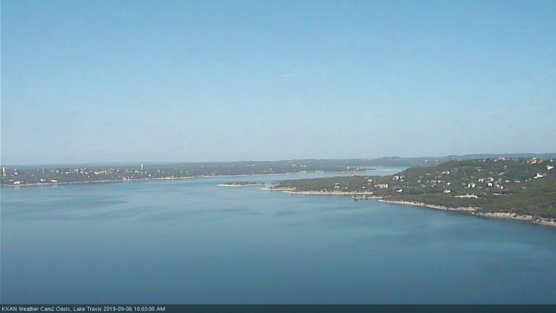 Lake Travis webcam, September 6, 2019 9:05 AM CT
