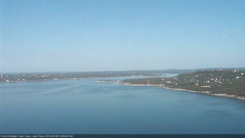 Lake Travis webcam, September 6, 2019 9:10 AM CT
