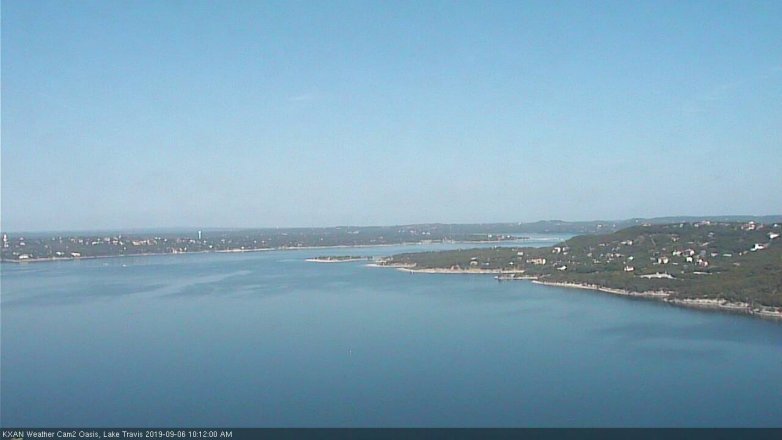 Lake Travis webcam, September 6, 2019 9:15 AM CT