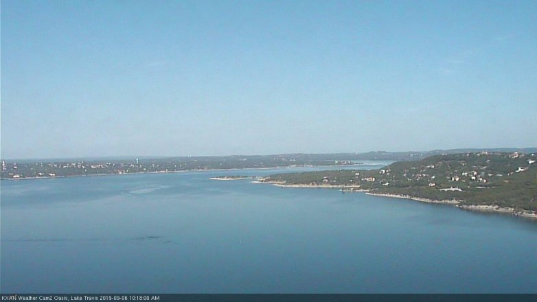 Lake Travis webcam, September 6, 2019 9:20 AM CT