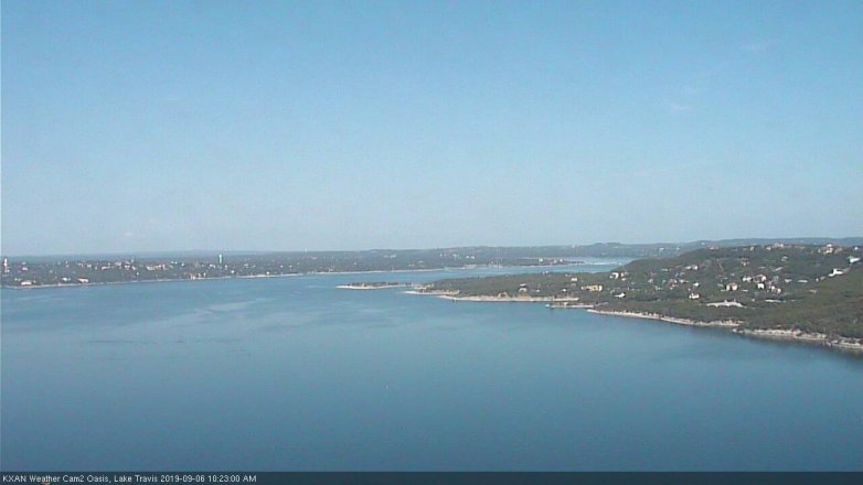Lake Travis webcam, September 6, 2019 9:25 AM CT