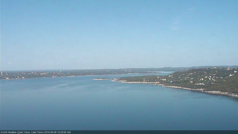 Lake Travis webcam, September 6, 2019 9:30 AM CT