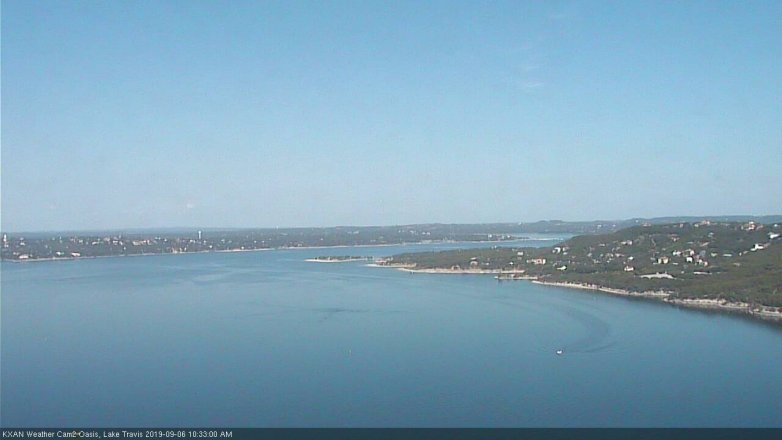 Lake Travis webcam, September 6, 2019 9:35 AM CT