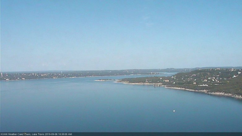 Lake Travis webcam, September 6, 2019 9:40 AM CT