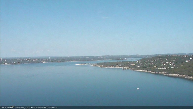 Lake Travis webcam, September 6, 2019 9:45 AM CT