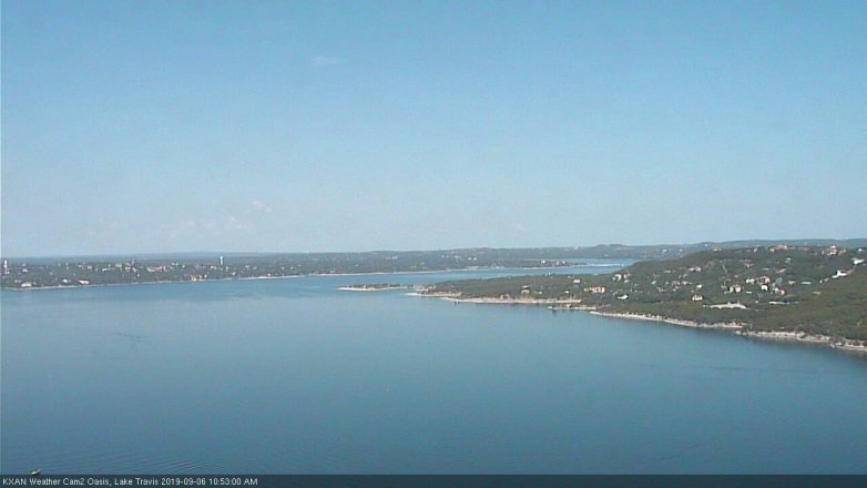 Lake Travis webcam, September 6, 2019 9:55 AM CT