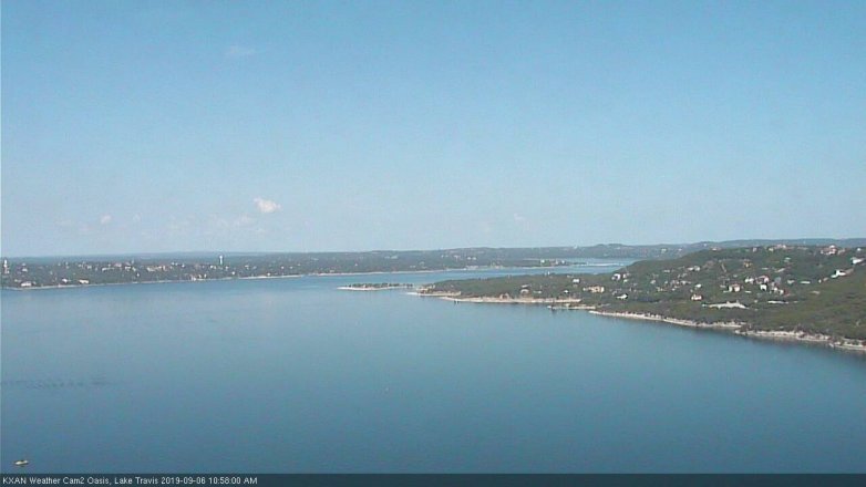Lake Travis webcam, September 6, 2019 10:00 AM CT
