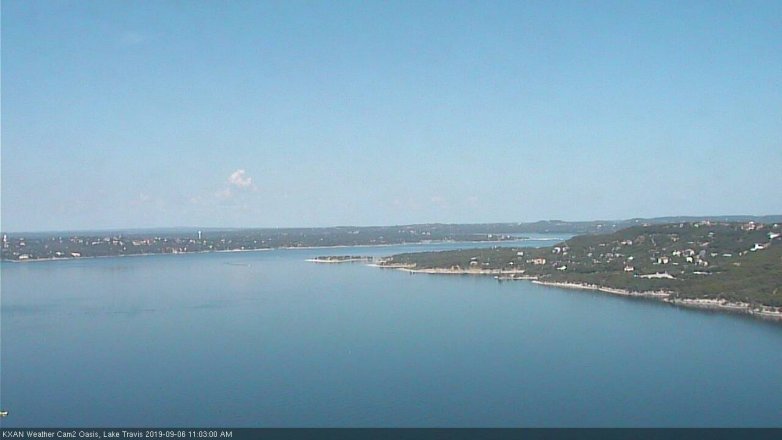 Lake Travis webcam, September 6, 2019 10:05 AM CT