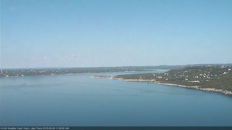Lake Travis webcam, September 6, 2019 10:10 AM CT