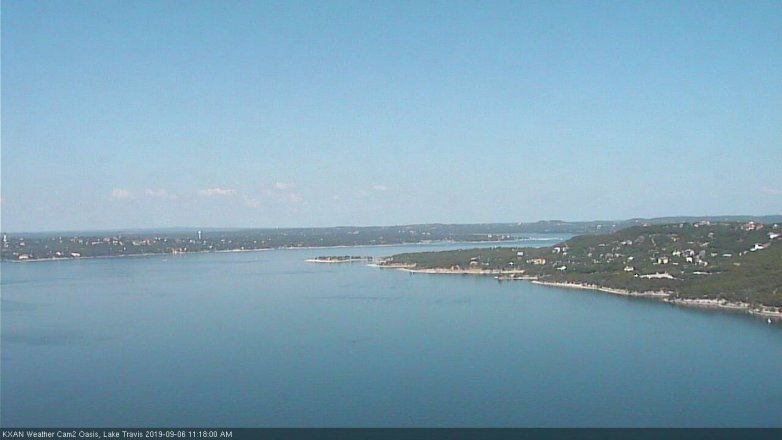 Lake Travis webcam, September 6, 2019 10:20 AM CT