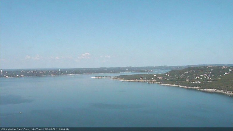 Lake Travis webcam, September 6, 2019 10:25 AM CT