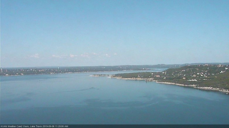 Lake Travis webcam, September 6, 2019 10:30 AM CT