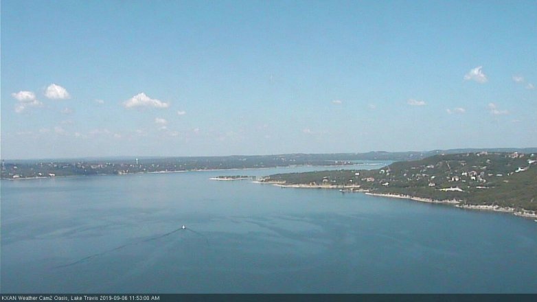 Lake Travis webcam, September 6, 2019 10:55 AM CT