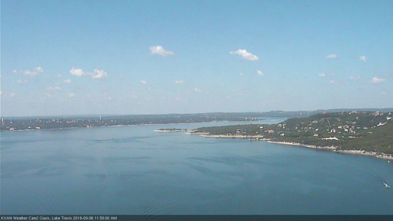 Lake Travis webcam, September 6, 2019 11:00 AM CT