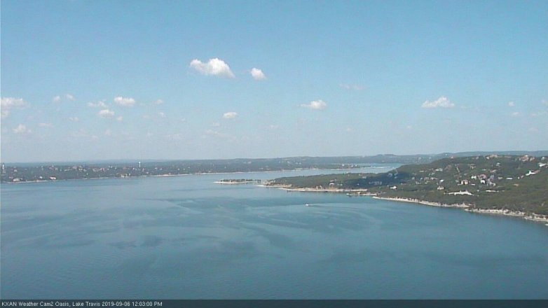 Lake Travis webcam, September 6, 2019 11:05 AM CT