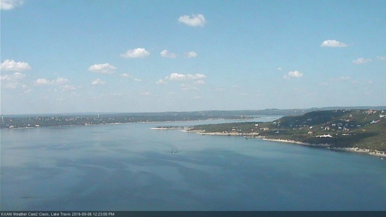 Lake Travis webcam, September 6, 2019 11:25 AM CT