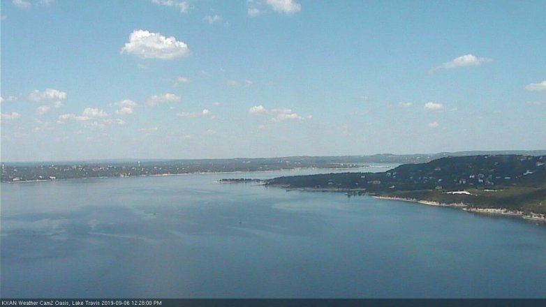 Lake Travis webcam, September 6, 2019 11:30 AM CT