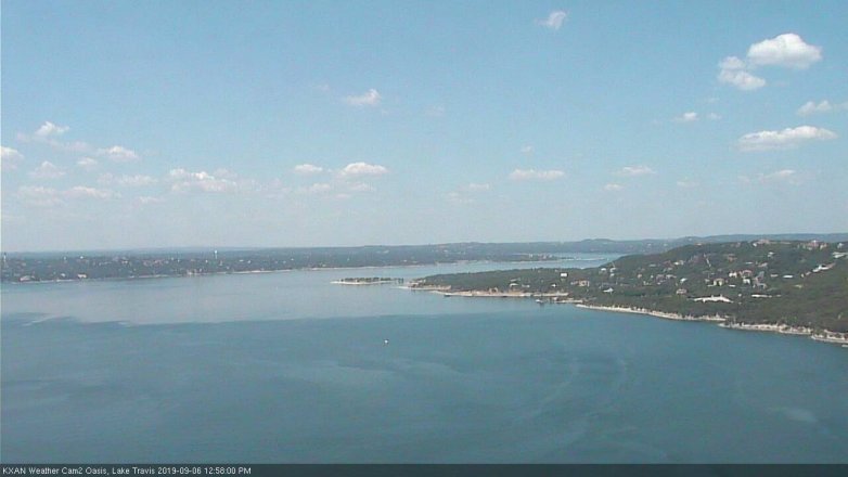 Lake Travis webcam, September 6, 2019 12:00 PM CT