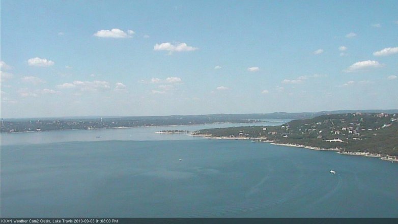 Lake Travis webcam, September 6, 2019 12:05 PM CT
