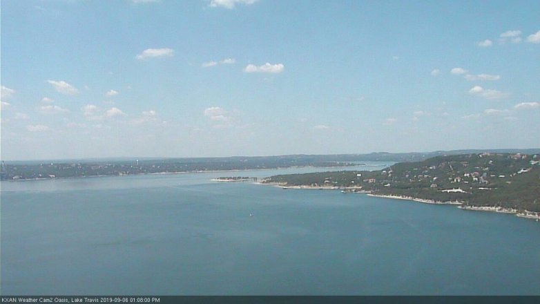 Lake Travis webcam, September 6, 2019 12:10 PM CT