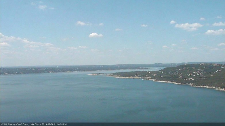 Lake Travis webcam, September 6, 2019 12:20 PM CT