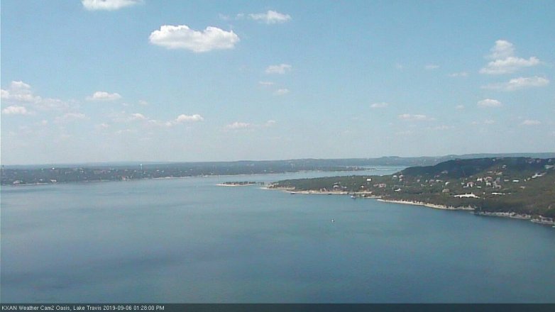 Lake Travis webcam, September 6, 2019 12:30 PM CT