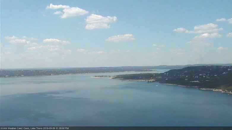 Lake Travis webcam, September 6, 2019 12:40 PM CT