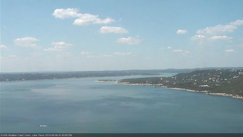 Lake Travis webcam, September 6, 2019 12:45 PM CT