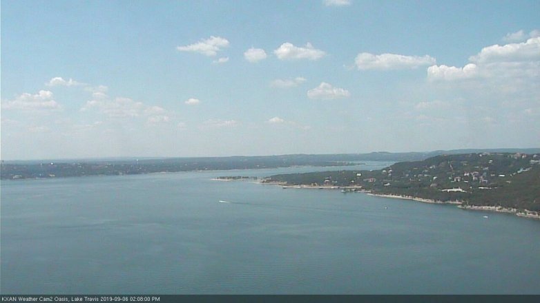 Lake Travis webcam, September 6, 2019 1:10 PM CT