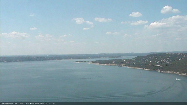 Lake Travis webcam, September 6, 2019 1:15 PM CT