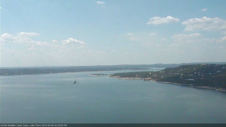 Lake Travis webcam, September 6, 2019 1:40 PM CT