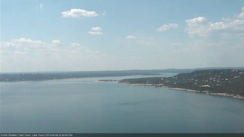 Lake Travis webcam, September 6, 2019 1:50 PM CT