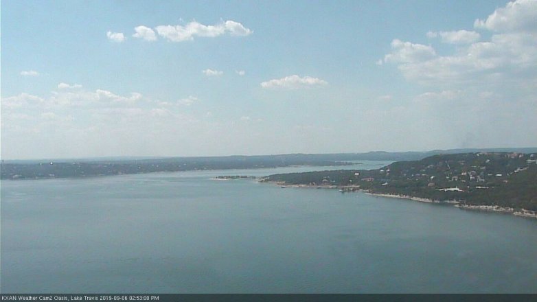 Lake Travis webcam, September 6, 2019 1:55 PM CT