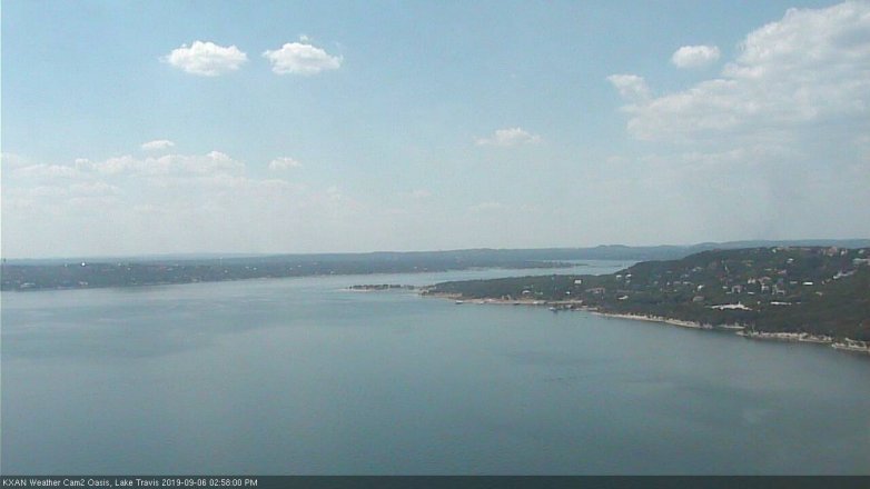 Lake Travis webcam, September 6, 2019 2:00 PM CT