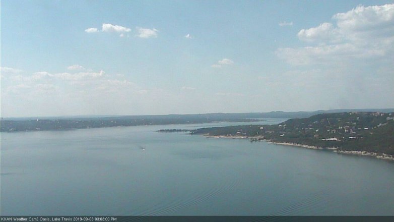 Lake Travis webcam, September 6, 2019 2:05 PM CT