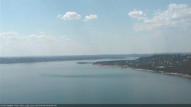 Lake Travis webcam, September 6, 2019 2:10 PM CT