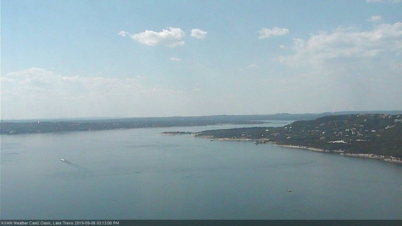 Lake Travis webcam, September 6, 2019 2:15 PM CT