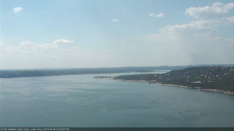 Lake Travis webcam, September 6, 2019 2:30 PM CT