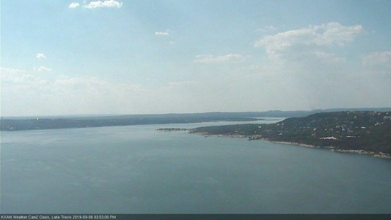 Lake Travis webcam, September 6, 2019 2:55 PM CT