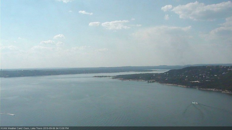 Lake Travis webcam, September 6, 2019 3:15 PM CT