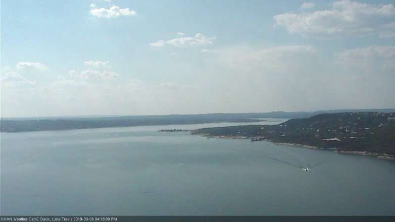 Lake Travis webcam, September 6, 2019 3:20 PM CT