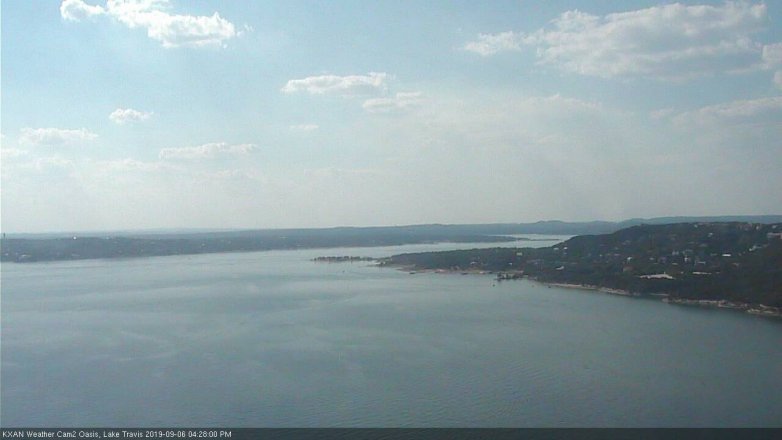 Lake Travis webcam, September 6, 2019 3:30 PM CT