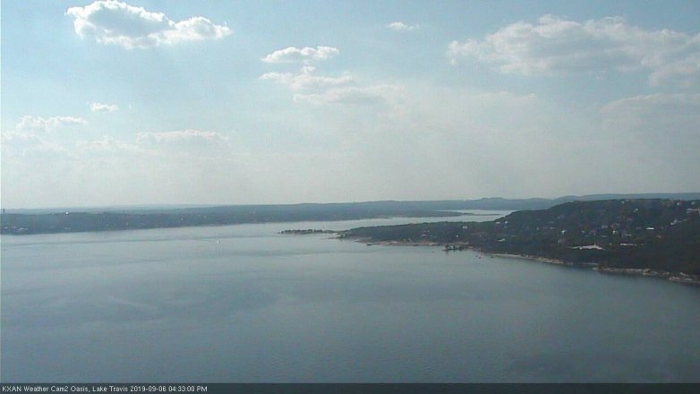 Lake Travis webcam, September 6, 2019 3:35 PM CT