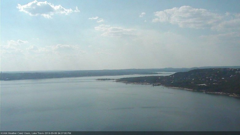 Lake Travis webcam, September 6, 2019 3:40 PM CT