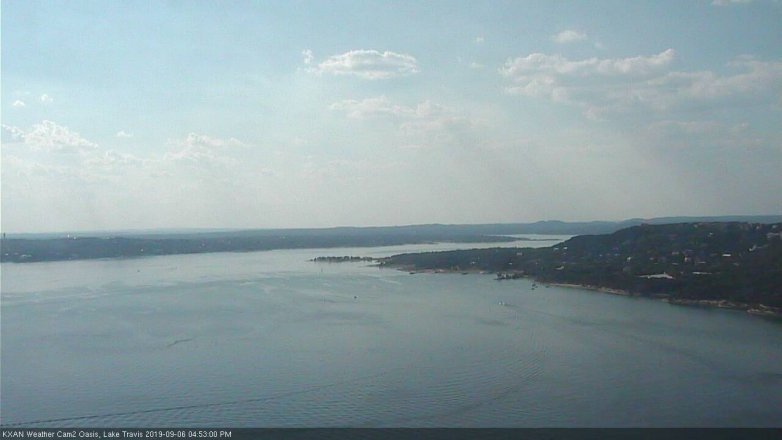Lake Travis webcam, September 6, 2019 3:55 PM CT