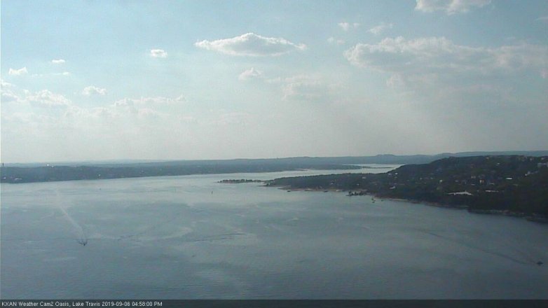 Lake Travis webcam, September 6, 2019 4:00 PM CT